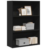 VidaXL Boekenkast 80x30x114 cm bewerkt hout zwart