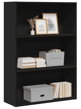 VidaXL Boekenkast 80x30x114 cm bewerkt hout zwart