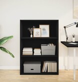 VidaXL Boekenkast 80x30x114 cm bewerkt hout zwart