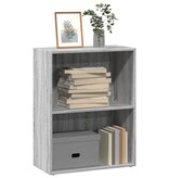 VidaXL Boekenkast 60x30x77 cm bewerkt hout grijs sonoma eikenkleurig