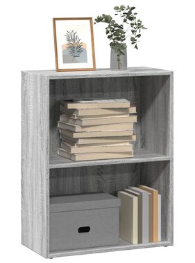 VidaXL Boekenkast 60x30x77 cm bewerkt hout grijs sonoma eikenkleurig