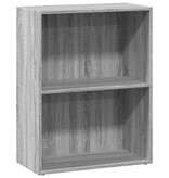 VidaXL Boekenkast 60x30x77 cm bewerkt hout grijs sonoma eikenkleurig