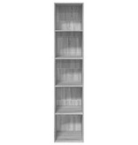 VidaXL Boekenkast 40x30x189 cm bewerkt hout grijs sonoma eikenkleurig