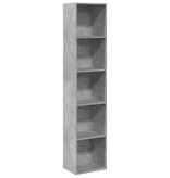 VidaXL Boekenkast 40x30x189 cm bewerkt hout betongrijs