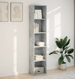 VidaXL Boekenkast 40x30x189 cm bewerkt hout betongrijs