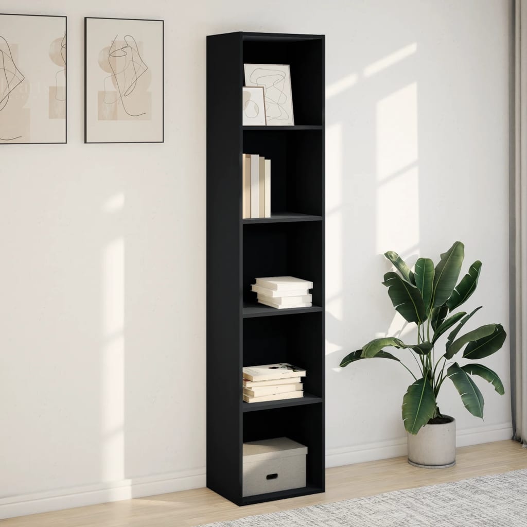 VidaXL Boekenkast 40x30x189 cm bewerkt hout zwart