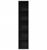 VidaXL Boekenkast 40x30x189 cm bewerkt hout zwart