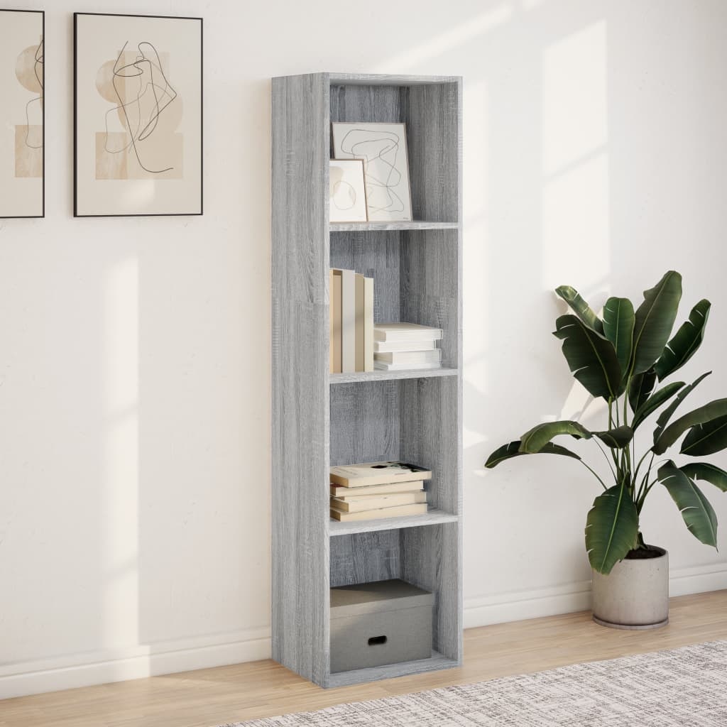 VidaXL Boekenkast 40x30x152 cm bewerkt hout grijs sonoma eikenkleurig