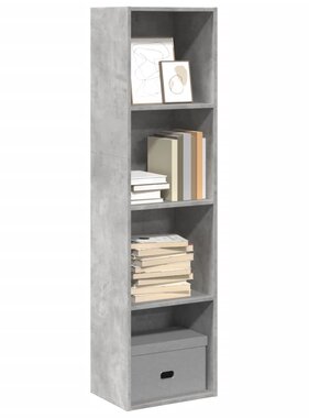 VidaXL Boekenkast 40x30x152 cm bewerkt hout betongrijs