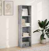 VidaXL Boekenkast 40x30x152 cm bewerkt hout betongrijs