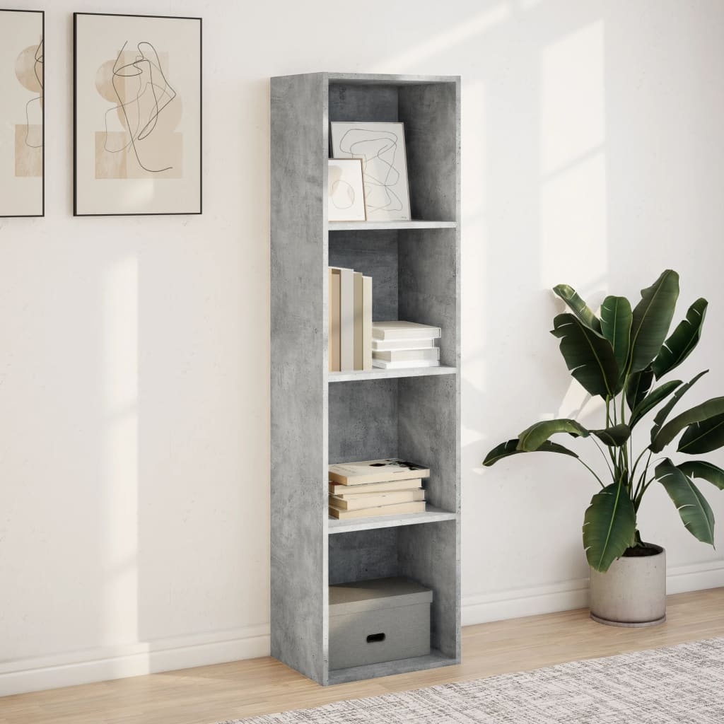 VidaXL Boekenkast 40x30x152 cm bewerkt hout betongrijs