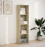 VidaXL Boekenkast 40x30x152 cm bewerkt hout sonoma eikenkleurig