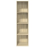 VidaXL Boekenkast 40x30x152 cm bewerkt hout sonoma eikenkleurig