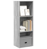 VidaXL Boekenkast 40x30x114 cm bewerkt hout grijs sonoma eikenkleurig
