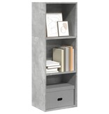 VidaXL Boekenkast 40x30x114 cm bewerkt hout betongrijs