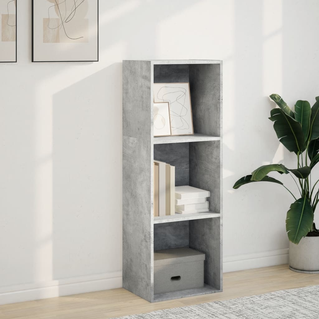 VidaXL Boekenkast 40x30x114 cm bewerkt hout betongrijs