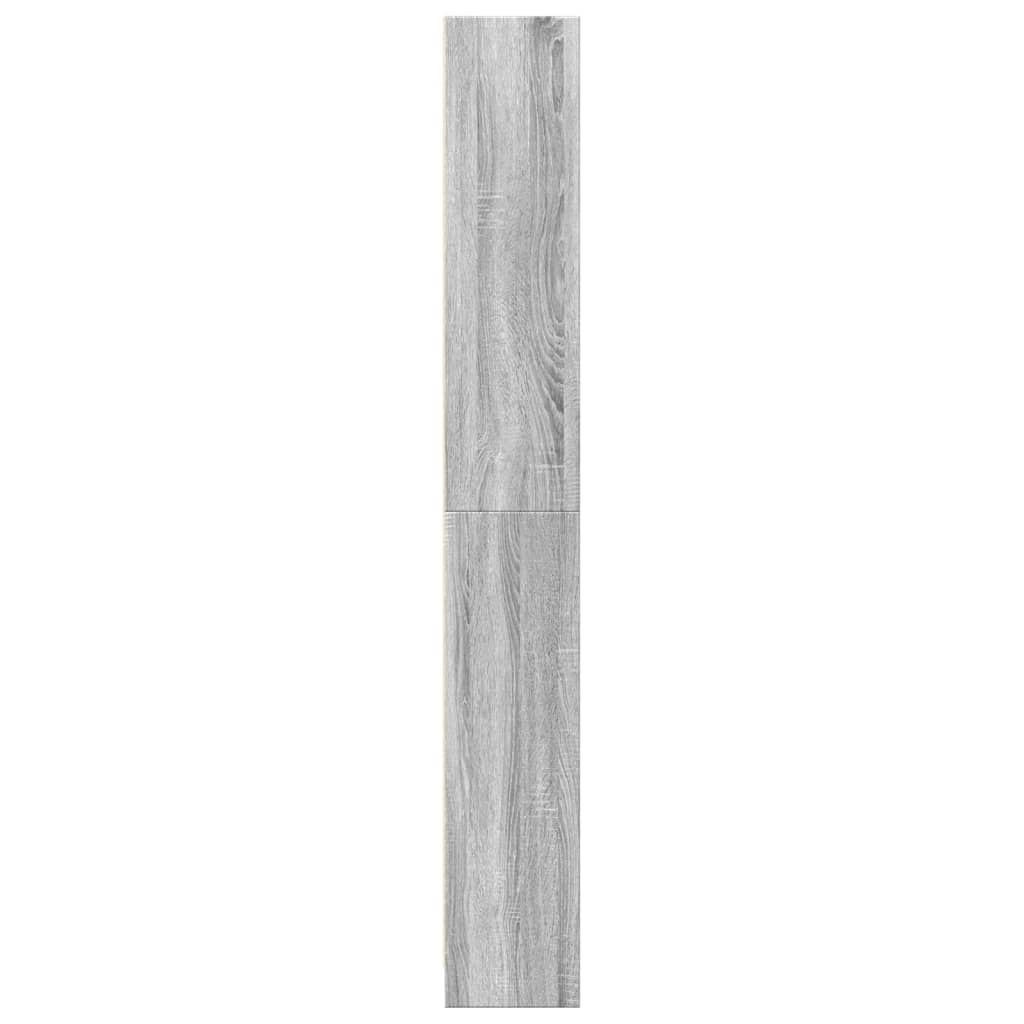 VidaXL Boekenkast 80x24x176 cm bewerkt hout grijs sonoma eikenkleurig
