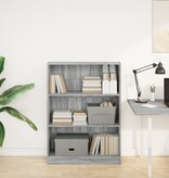 VidaXL Boekenkast 80x24x109 cm bewerkt hout grijs sonoma eikenkleurig