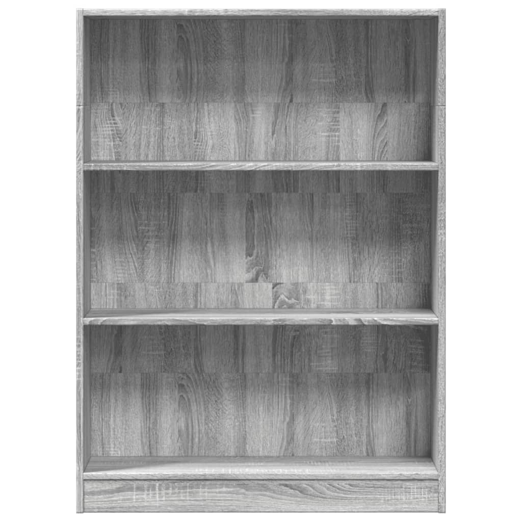 VidaXL Boekenkast 80x24x109 cm bewerkt hout grijs sonoma eikenkleurig