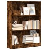 VidaXL Boekenkast 80x24x109 cm bewerkt hout gerookt eikenkleurig
