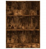 VidaXL Boekenkast 80x24x109 cm bewerkt hout gerookt eikenkleurig
