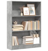 VidaXL Boekenkast 80x24x109 cm bewerkt hout betongrijs