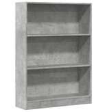 VidaXL Boekenkast 80x24x109 cm bewerkt hout betongrijs