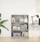 VidaXL Boekenkast 80x24x109 cm bewerkt hout betongrijs
