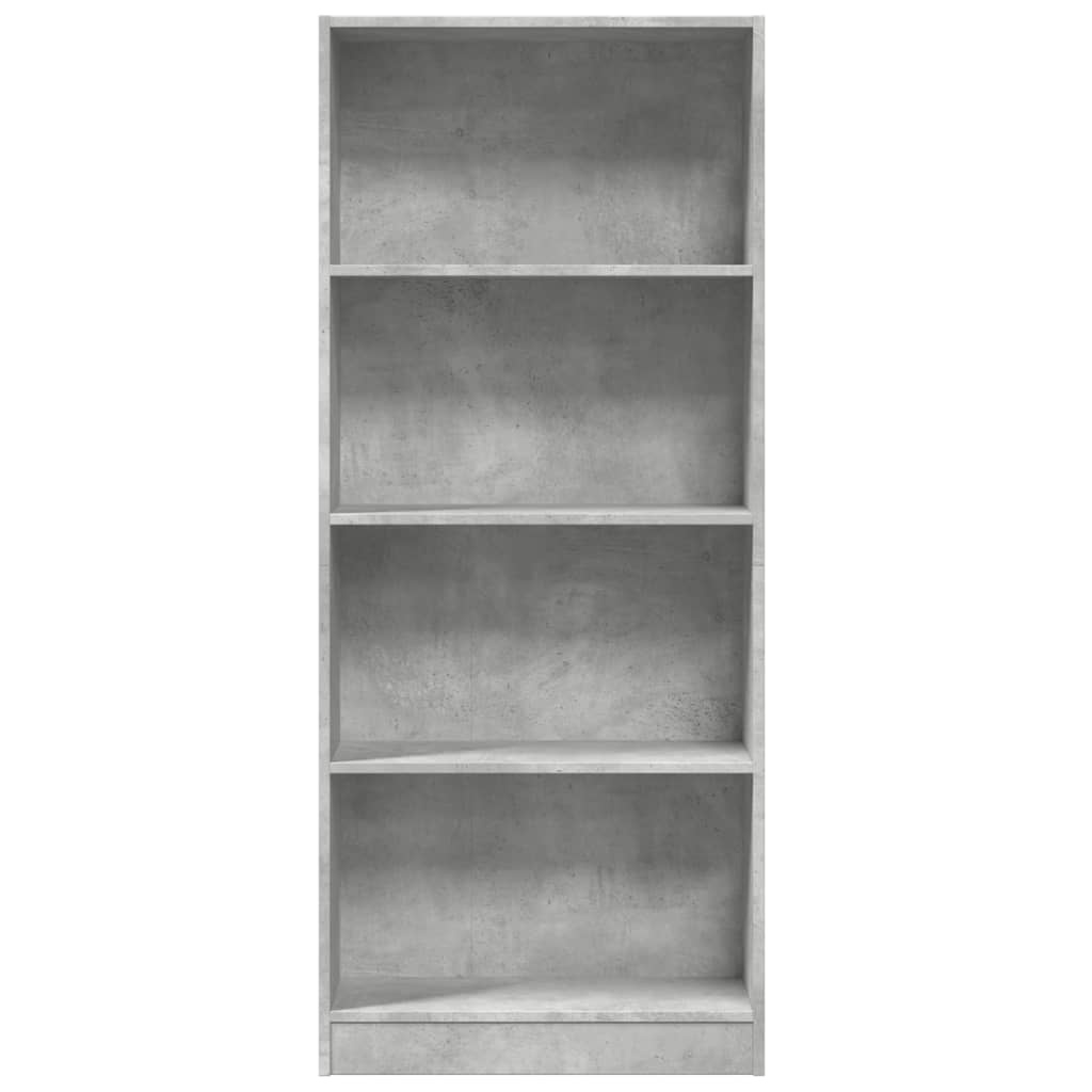 VidaXL Boekenkast 60x24x143 cm bewerkt hout betongrijs