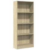 VidaXL Boekenkast 60x24x143 cm bewerkt hout sonoma eikenkleurig