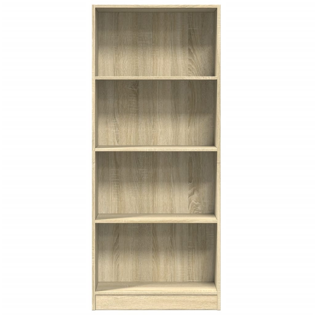 VidaXL Boekenkast 60x24x143 cm bewerkt hout sonoma eikenkleurig