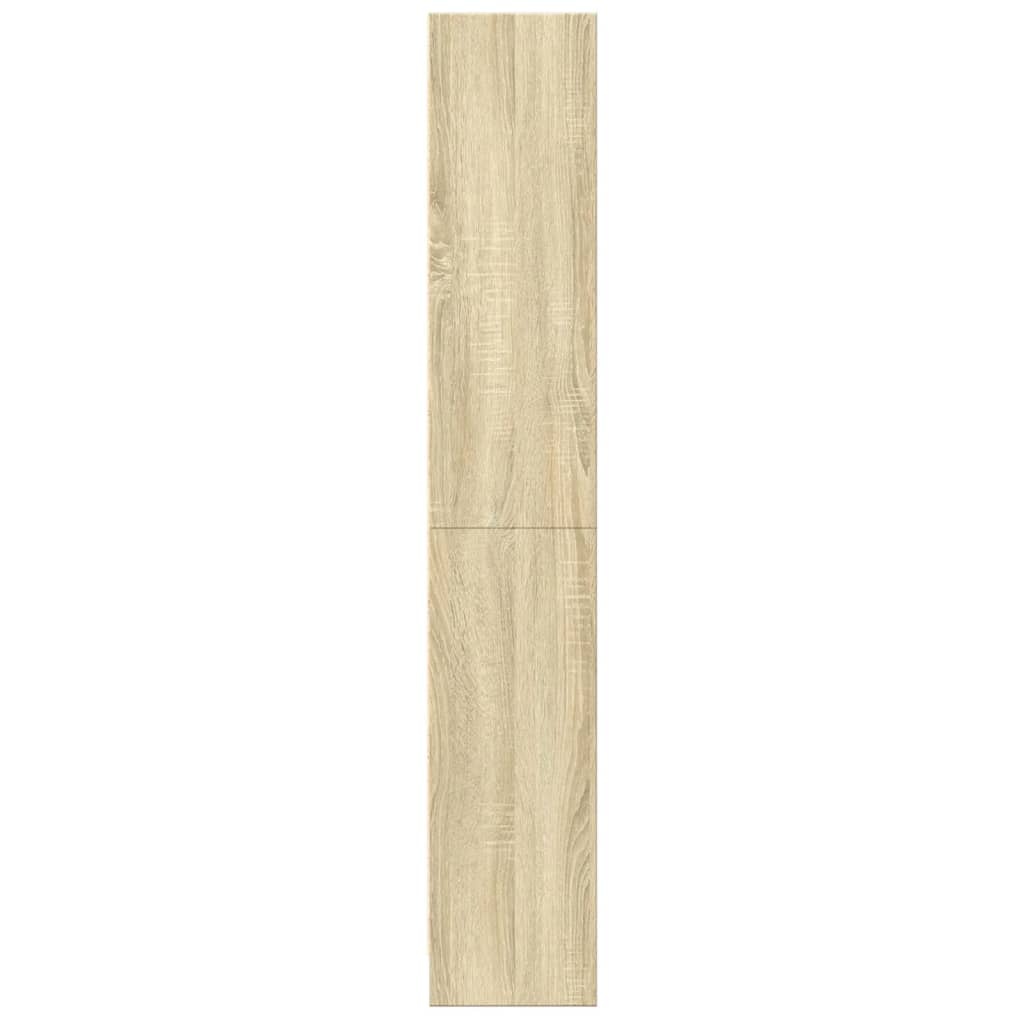 VidaXL Boekenkast 60x24x143 cm bewerkt hout sonoma eikenkleurig