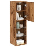 VidaXL Tv-meubel met LED-verlichting 30,5x30x102 cm oud houtkleurig