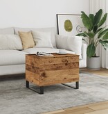 VidaXL Salontafel 60x44,5x45 cm bewerkt hout oud houtkleurig