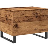 VidaXL Salontafel 60x44,5x45 cm bewerkt hout oud houtkleurig