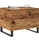 VidaXL Salontafel 60x44,5x45 cm bewerkt hout oud houtkleurig