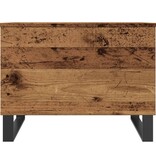VidaXL Salontafel 60x44,5x45 cm bewerkt hout oud houtkleurig