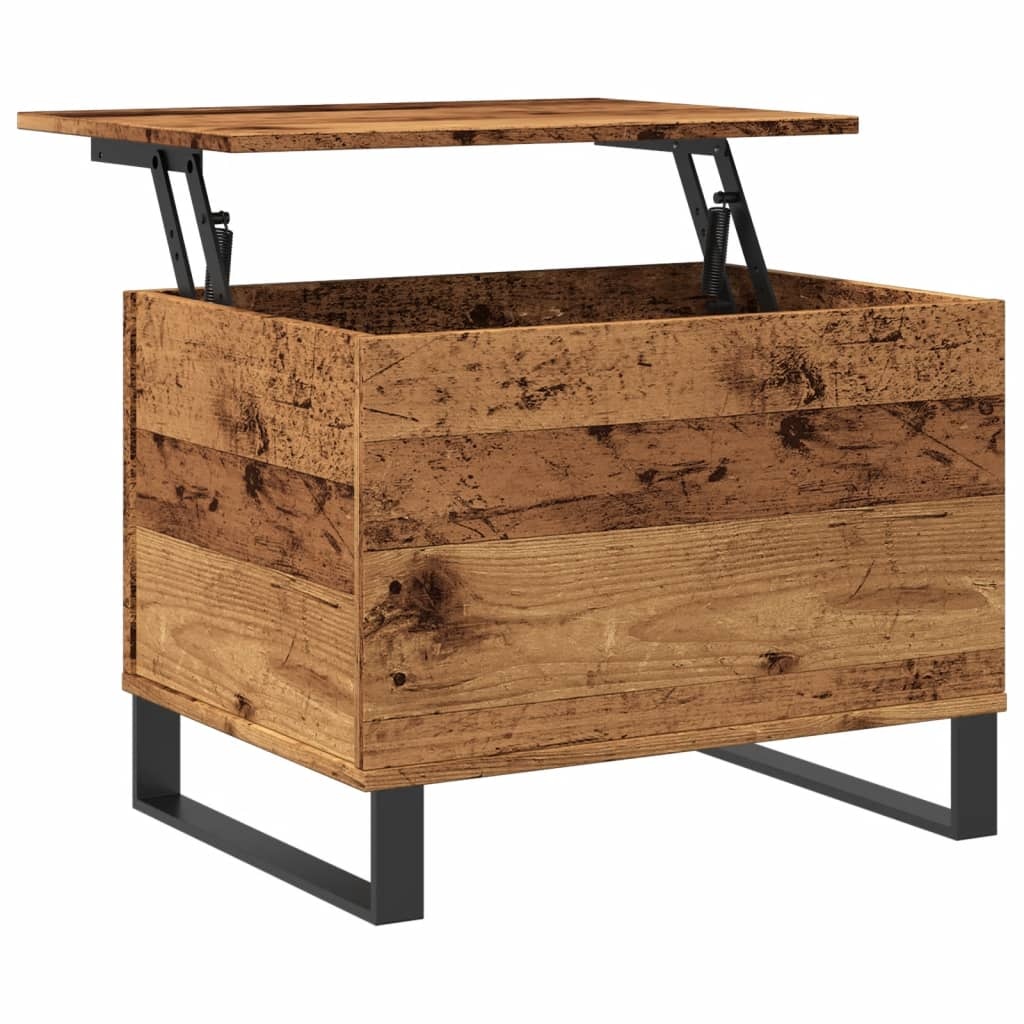 VidaXL Salontafel 60x44,5x45 cm bewerkt hout oud houtkleurig