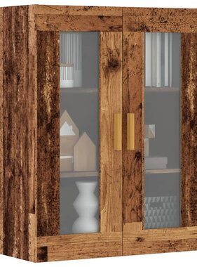 VidaXL Hangkast 69,5x34x90 cm oud houtkleurig