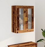 VidaXL Hangkast 69,5x34x90 cm oud houtkleurig