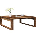 VidaXL Salontafel 100x100x35 cm bewerkt hout oude houtkleurig