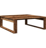 VidaXL Salontafel 100x100x35 cm bewerkt hout oude houtkleurig