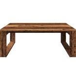 VidaXL Salontafel 100x100x35 cm bewerkt hout oude houtkleurig