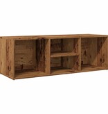 VidaXL Schoenenopbergbank 105x35x35 cm bewerkt hout oud houtkleurig