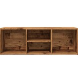 VidaXL Schoenenopbergbank 105x35x35 cm bewerkt hout oud houtkleurig