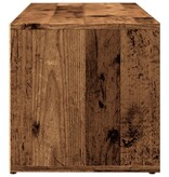 VidaXL Schoenenopbergbank 105x35x35 cm bewerkt hout oud houtkleurig