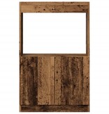 VidaXL Hoge kast 63x33x100 cm bewerkt hout oud houtkleurig