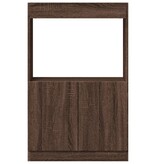 VidaXL Hoge kast 63x33x100 cm bewerkt hout bruin eikenkleurig