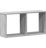 VidaXL Wandkast 60x16x30 cm bewerkt hout grijs sonoma eiken