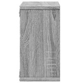 VidaXL Wandkast 60x16x30 cm bewerkt hout grijs sonoma eiken